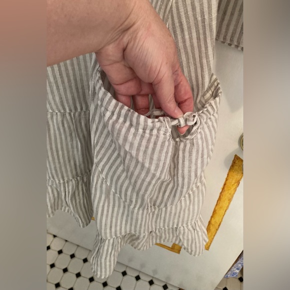 Heart’s Desire by Mary Grace XL linen striped dress - Picture 4 of 8